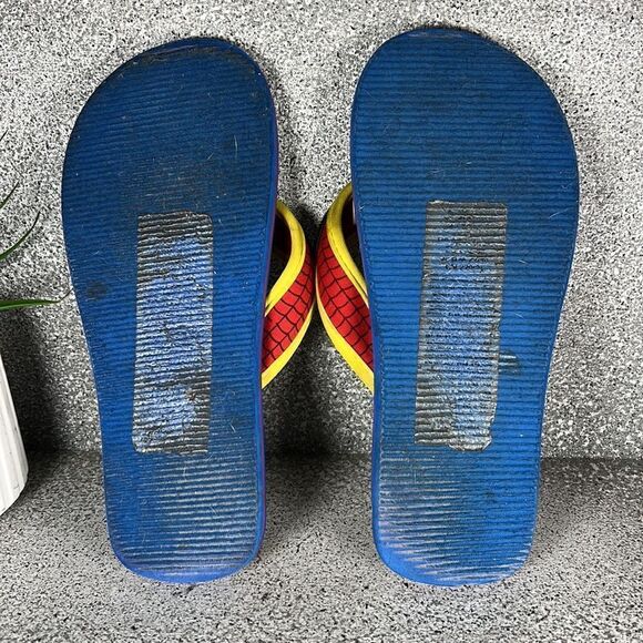 Marvel Spiderman Flip Flops Sandals Shoes Size 2 - Picture 4 of 4
